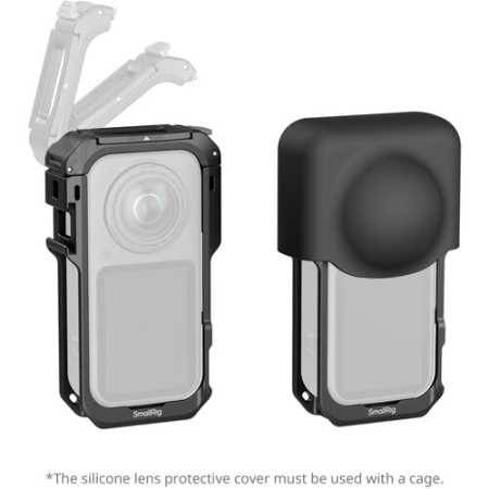 SmallRig 6965 - klatka z silikonową osłona obiektywu do Insta360 X6